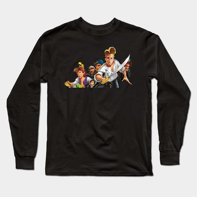 Secret Of Monkey Islands Long Sleeve T-Shirt by B&C Fashion